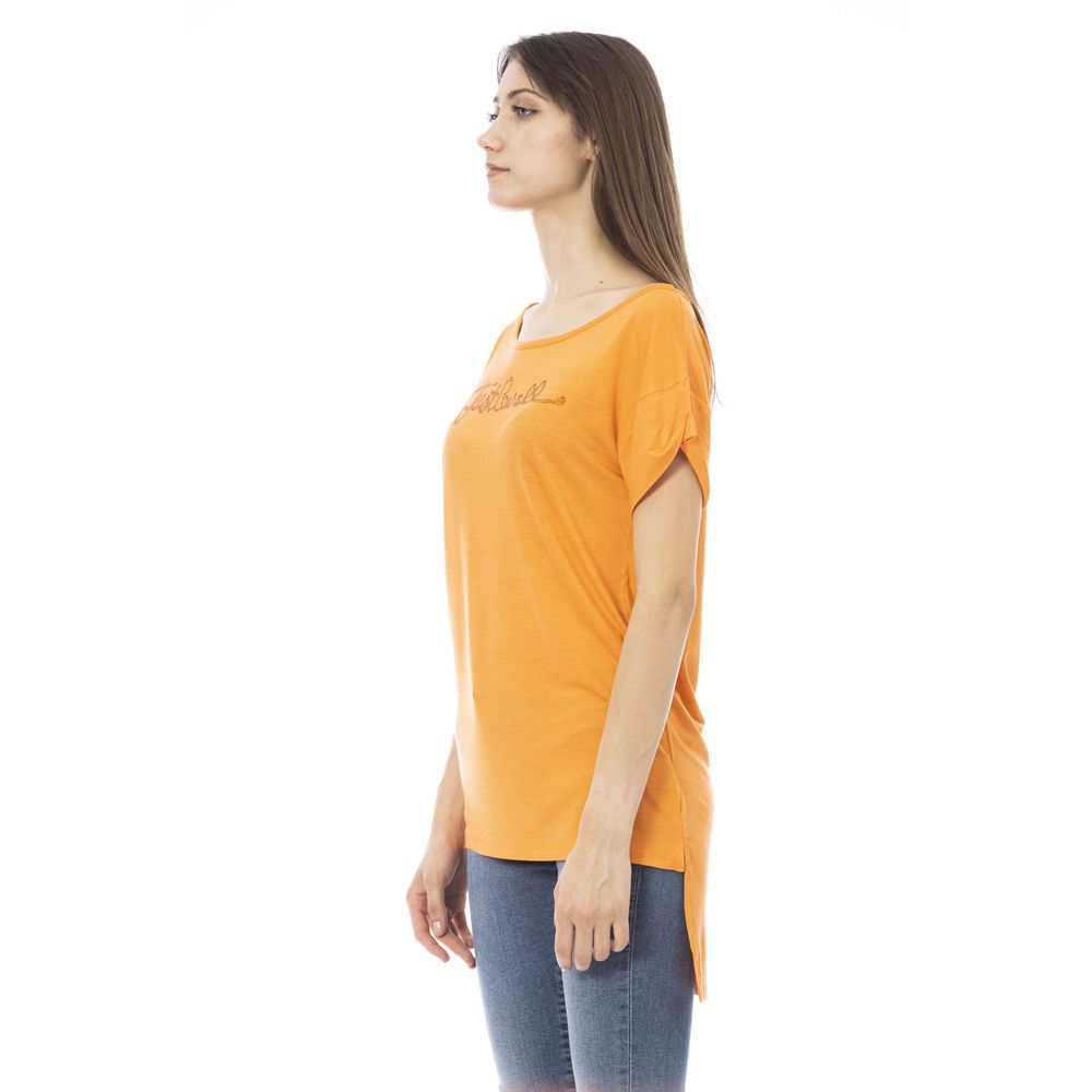 Just Cavalli Orange Cotton Women's T-Shirt