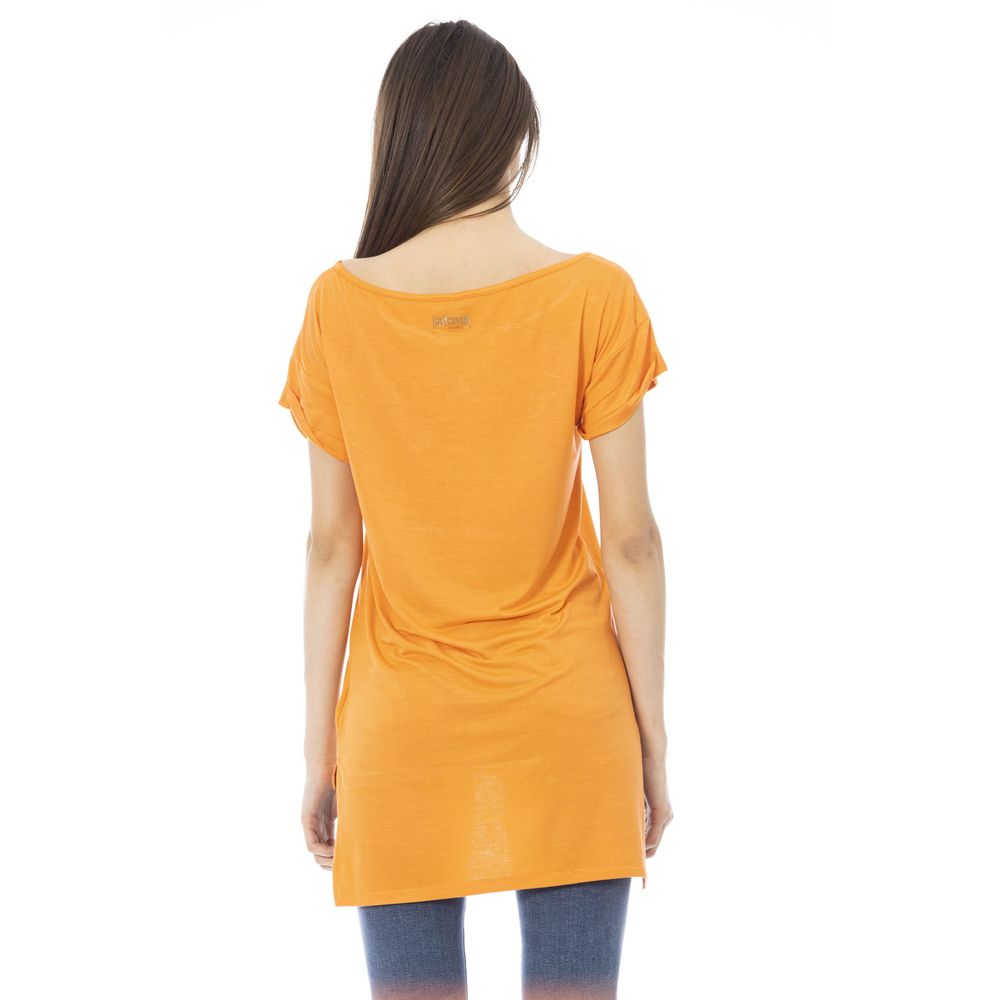 Just Cavalli Orange Cotton Women's T-Shirt