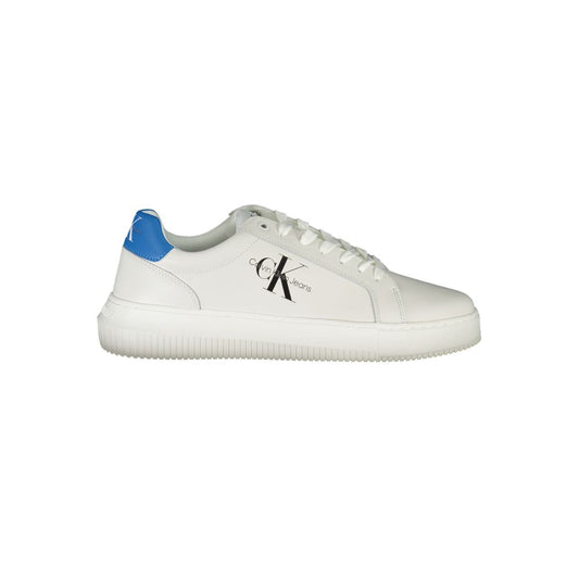 Calvin Klein Simple white contrast sneakers with an eco-friendly twist