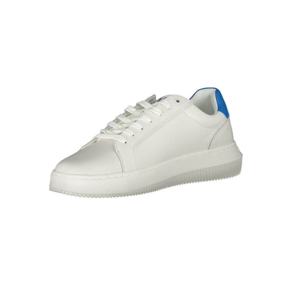 Calvin Klein Simple white contrast sneakers with an eco-friendly twist