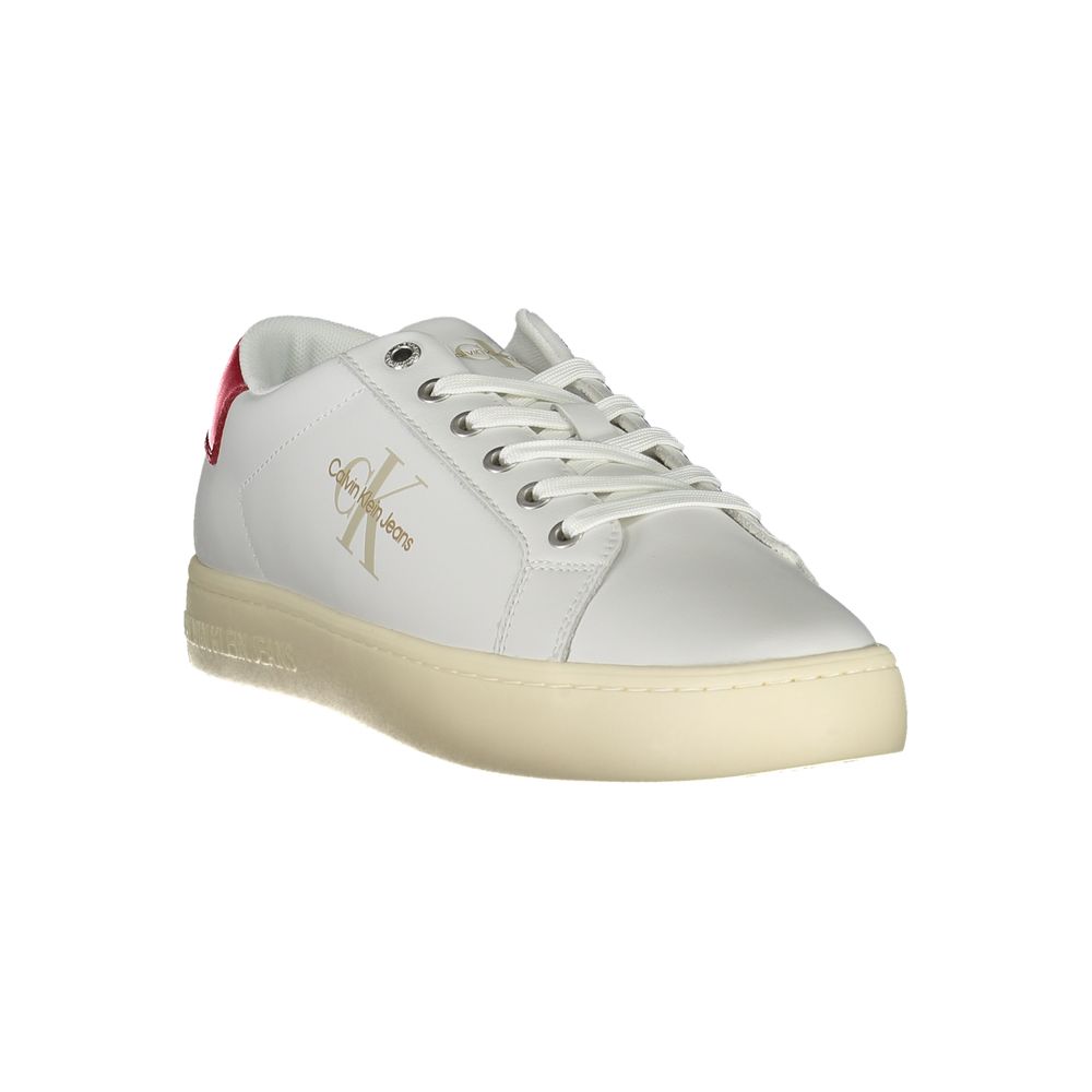 Calvin Klein Eco-Conscious White Lace-Up Sneakers