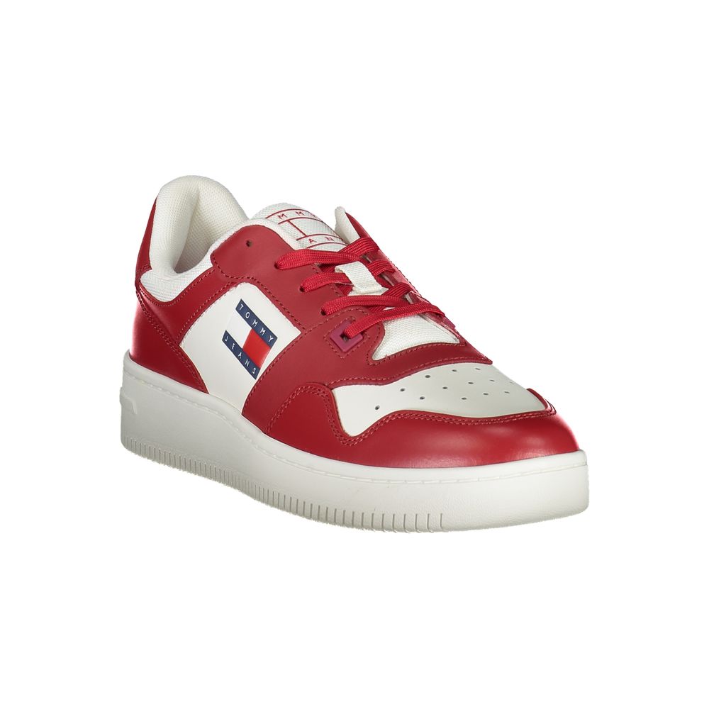 Tommy Hilfiger Pink Leather Men's Sneakers