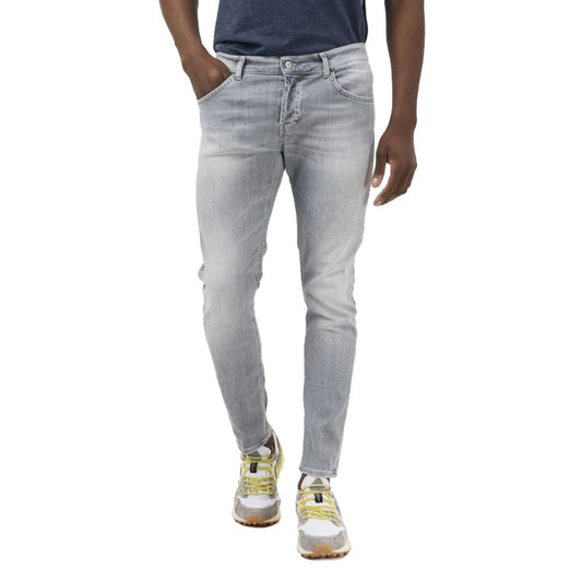 Dondup Elegante graue Stretch-Icon-Jeans