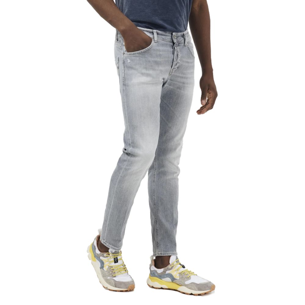 Dondup Elegante graue Stretch-Icon-Jeans