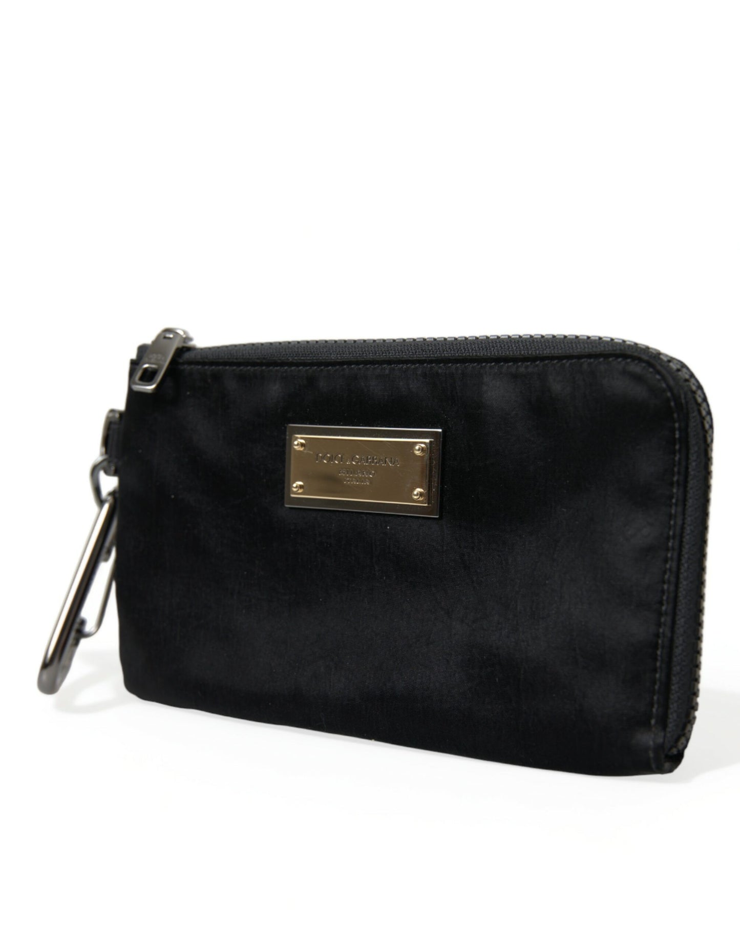 Dolce &amp; Gabbana Elegant designer case made of nylon and leather in black