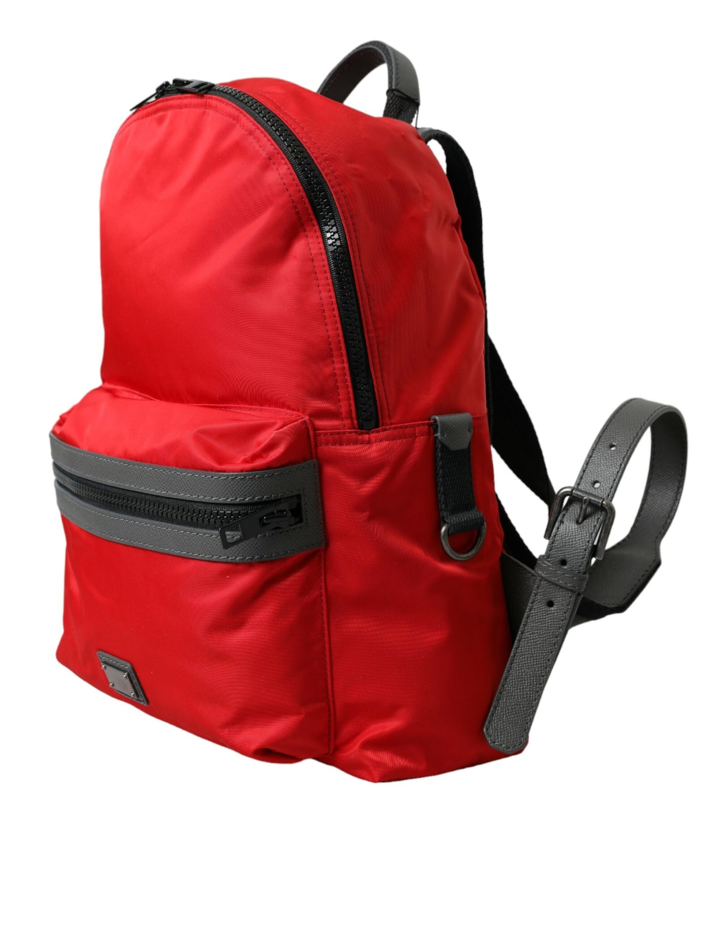 Dolce &amp; Gabbana Elegant Red Nylon Leather Backpack