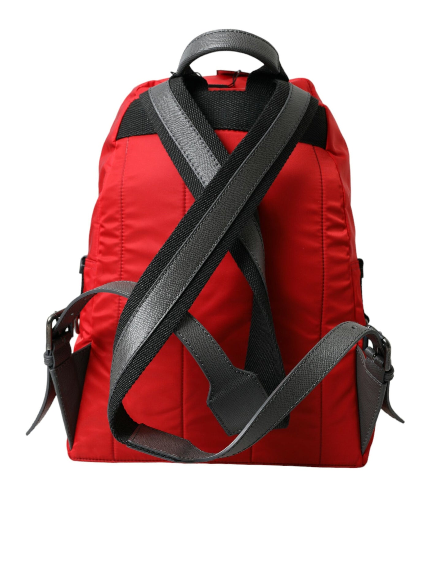 Dolce &amp; Gabbana Elegant Red Nylon Leather Backpack