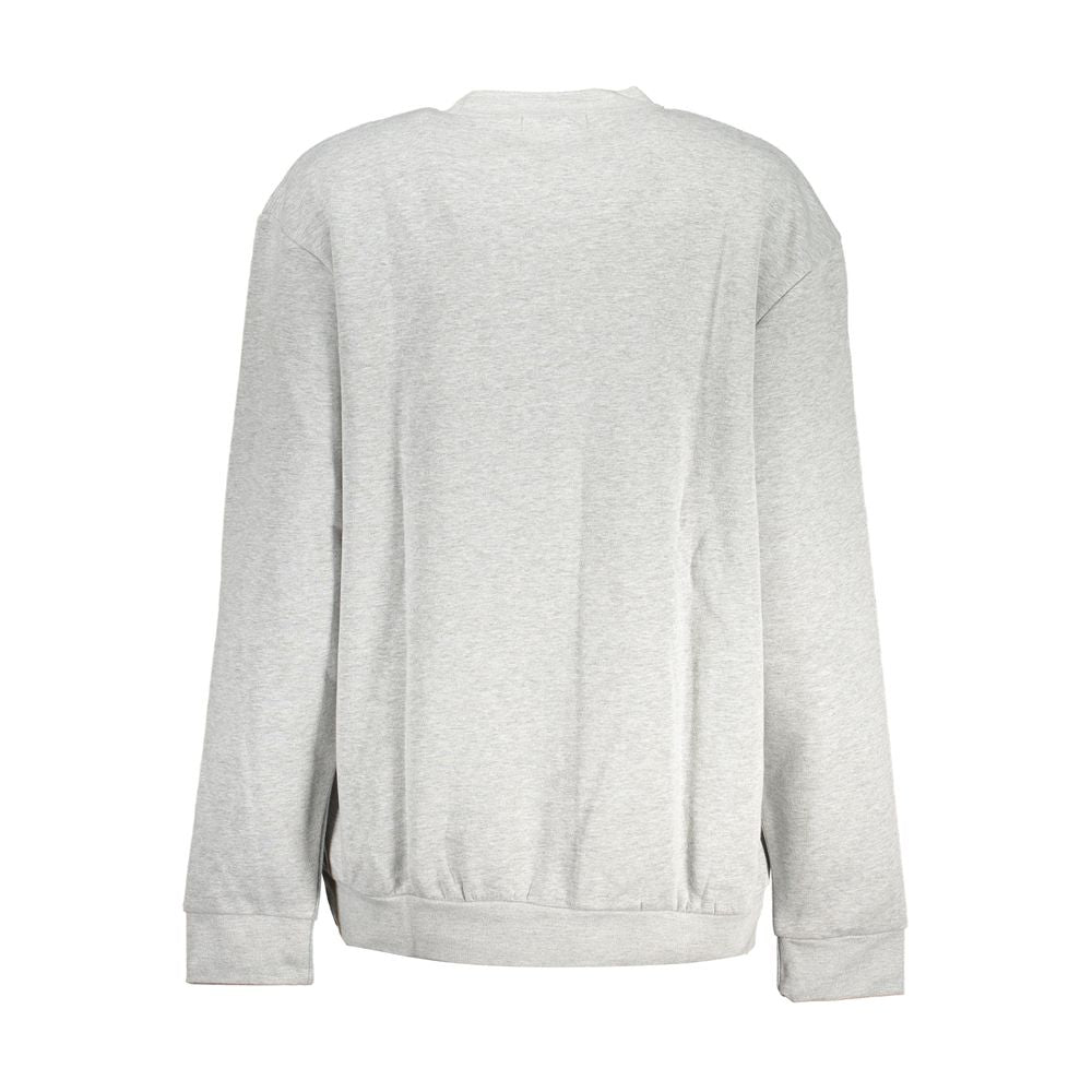 Cavalli Class Chic grey sweatshirt with embroidered round neck