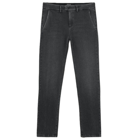 Dondup Glatte schwarze Stretch-Denim-Jeans