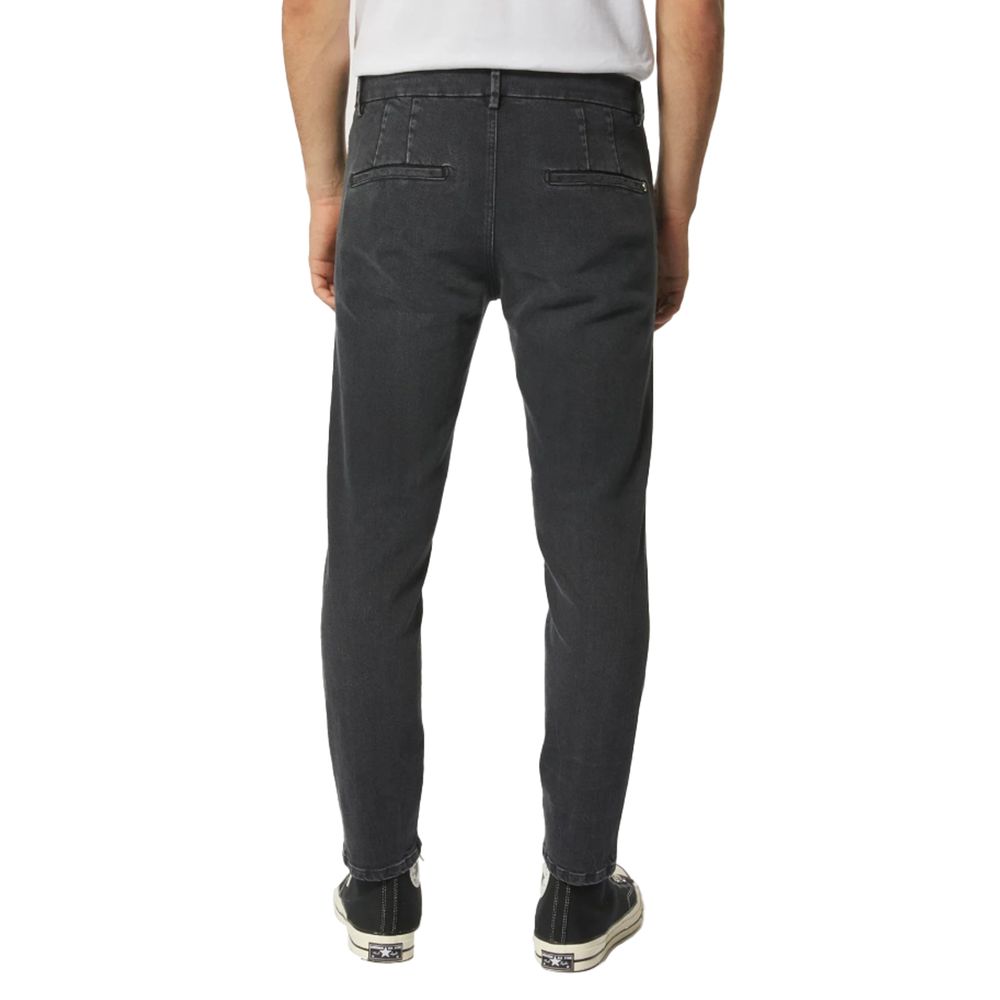 Dondup Glatte schwarze Stretch-Denim-Jeans