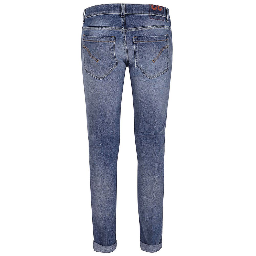 Dondup Schicke blaue Distressed Stretch Jeans