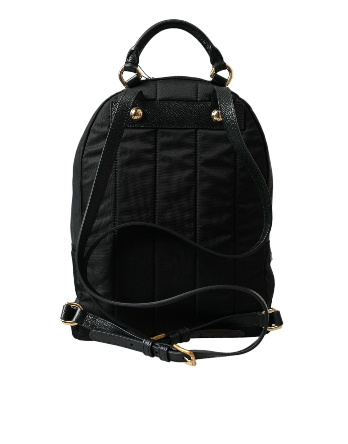 Dolce & Gabbana Eleganter verschnörkelter schwarzer Rucksack