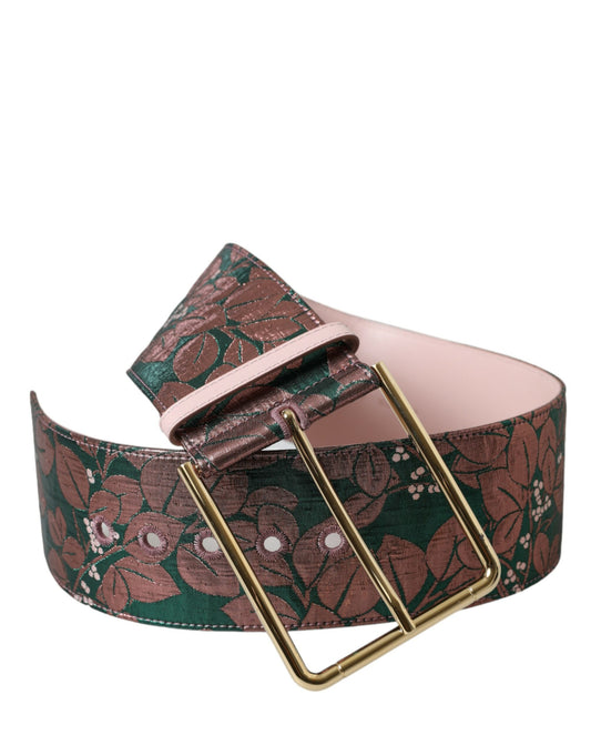 Dolce &amp; Gabbana Multicolor High Waist Statement Belt