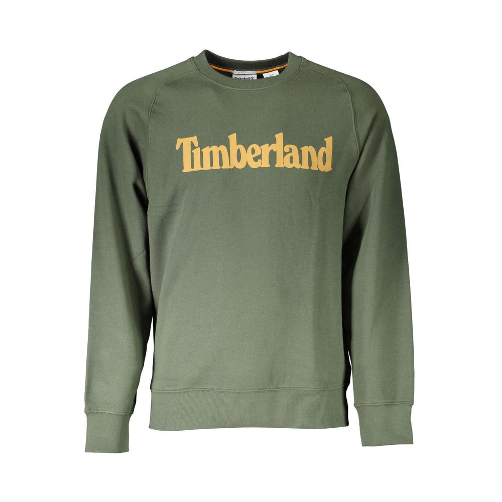 Timberland Green Cotton Blend Crew Neck Sweater