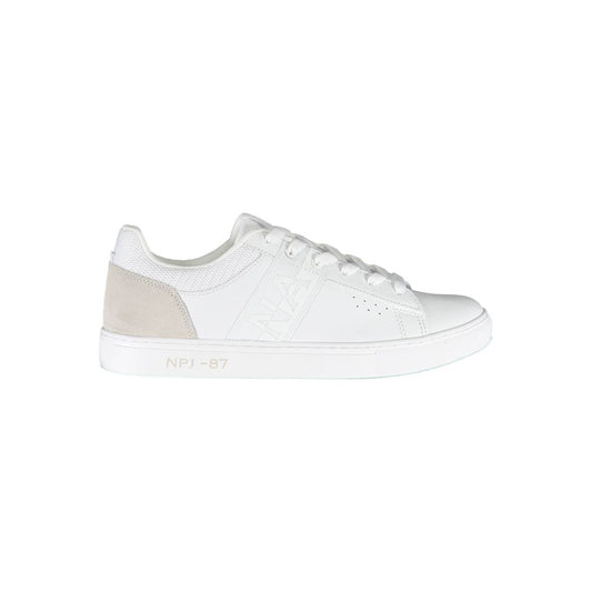 Napapijri Elegant white sneakers with contrasting details