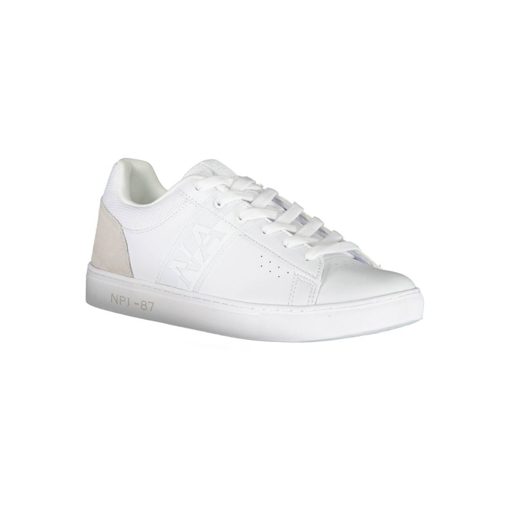 Napapijri Elegant white sneakers with contrasting details