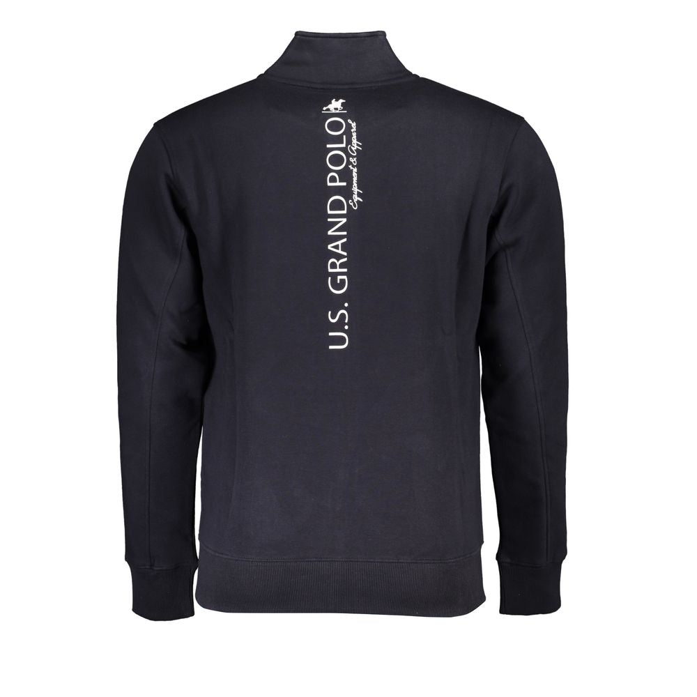 US Grand Polo Stylish sweatshirt with fleece lining and contrasting zip