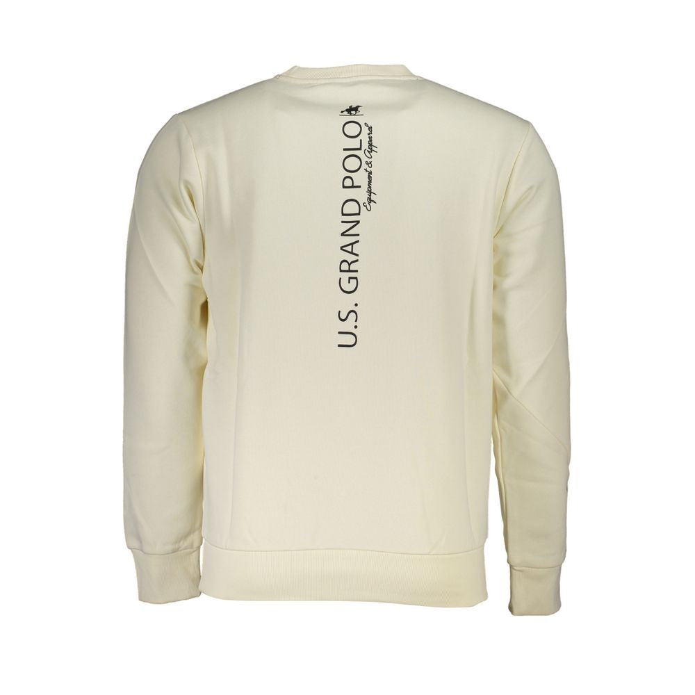 US Grand Polo Classic White Crew Neck Sweatshirt