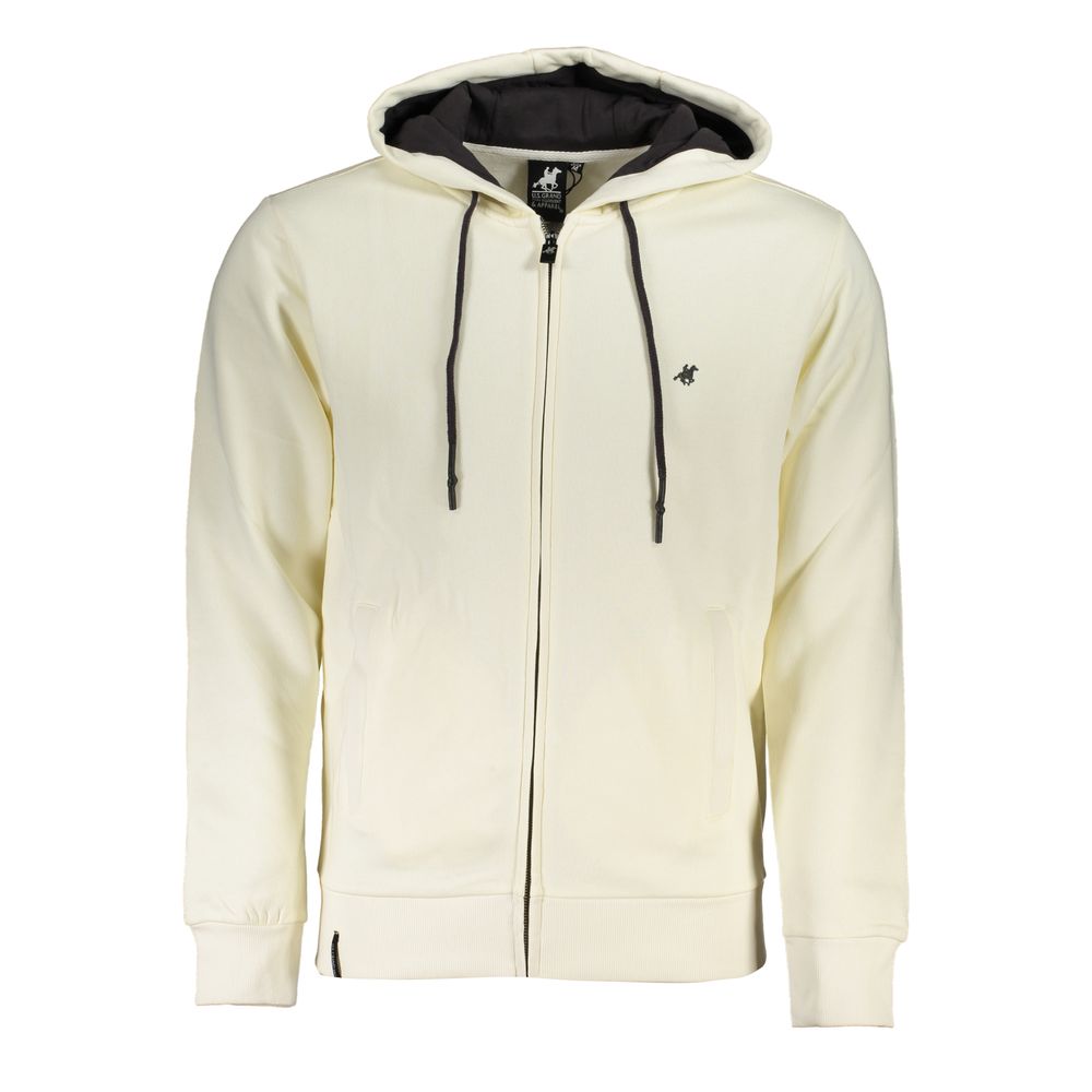 US Grand Polo Elite White Hooded Sweatshirt