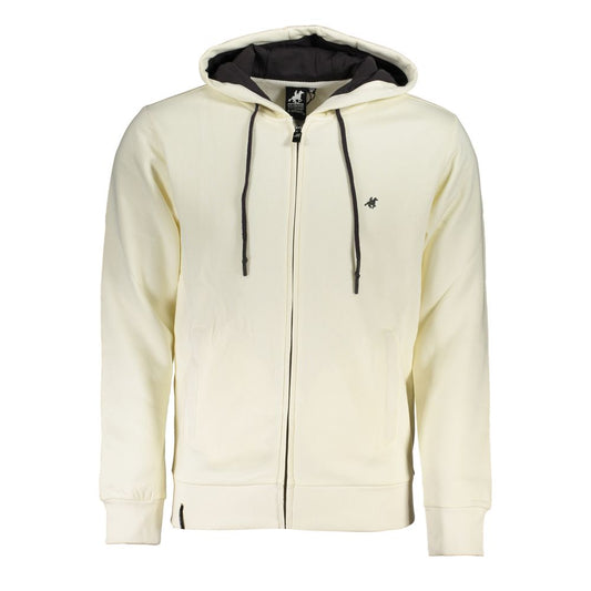 US Grand Polo Elite White Hooded Sweatshirt