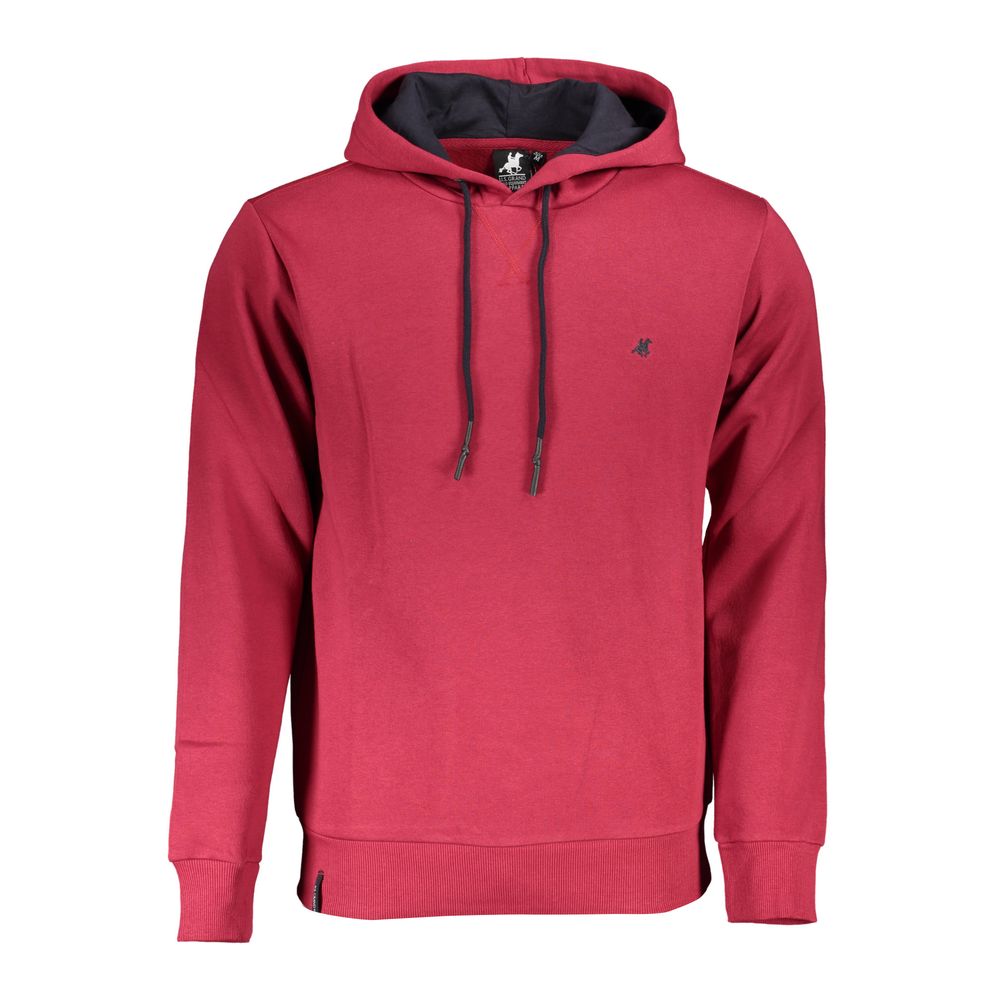 US Grand Polo Chic pink hooded sweatshirt with embroidery detail