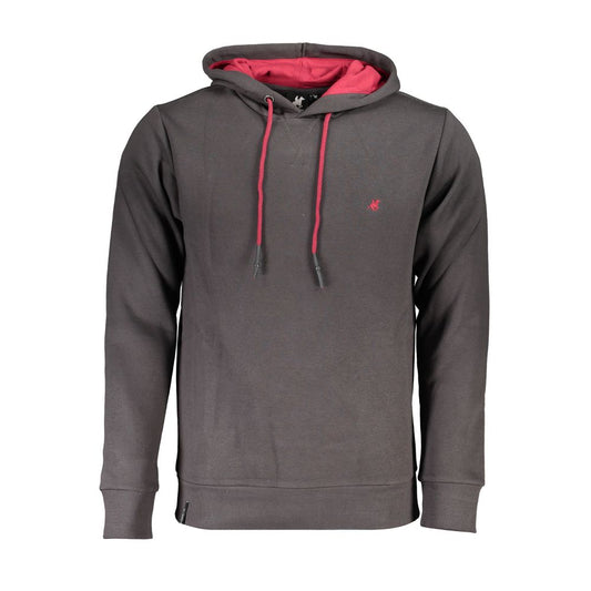 US Grand Polo Chic grey hooded sweatshirt with embroidery