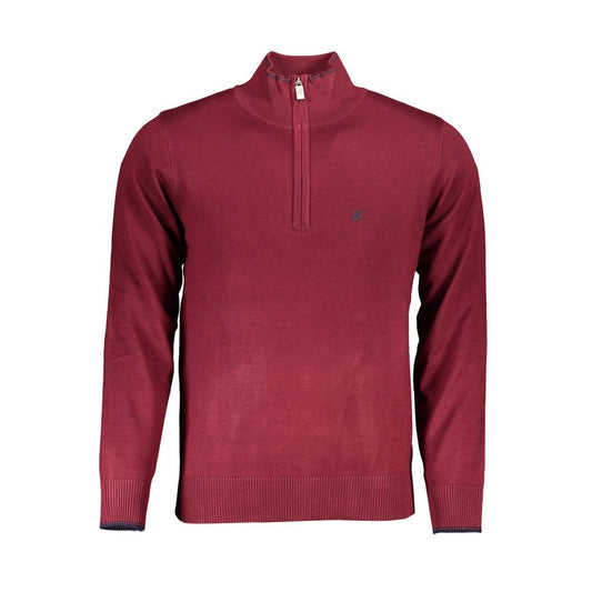 US Grand Polo Elegant half-zip sweater with embroidery details