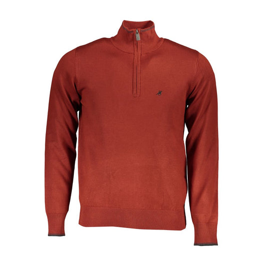 U.S. Grand Polo Bronze Half Zip Pullover mit Stickerei