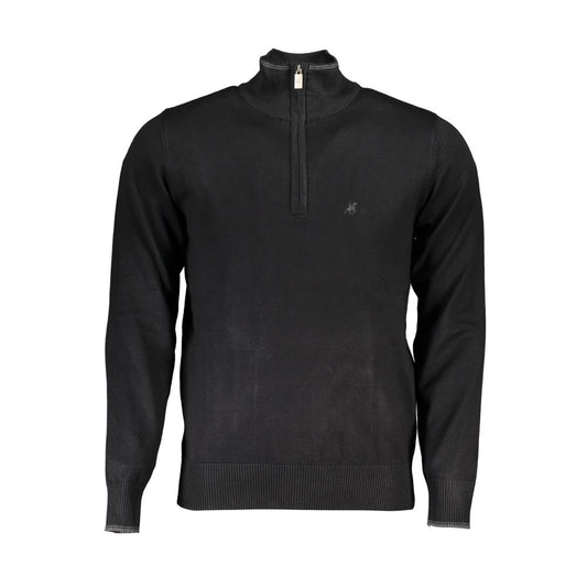 US Grand Polo Elegant half-zip sweater with contrasting details