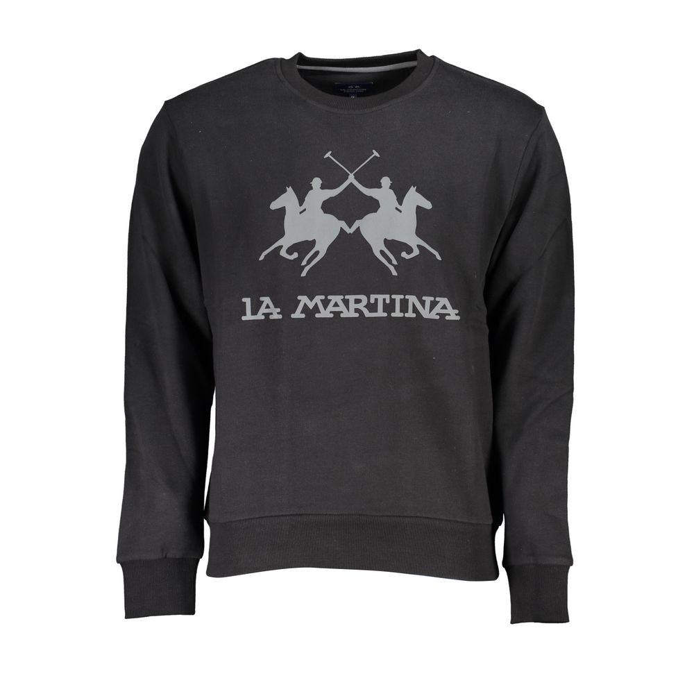 La Martina Refined cotton sweatshirt with round neck