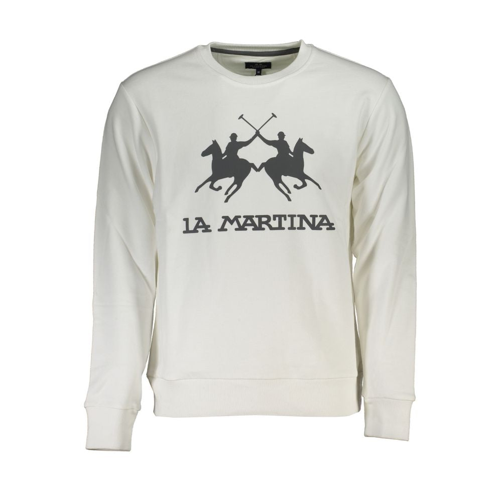 La Martina Elegant long-sleeved sweatshirt with round neck