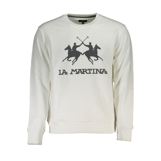 La Martina Elegant long-sleeved sweatshirt with round neck