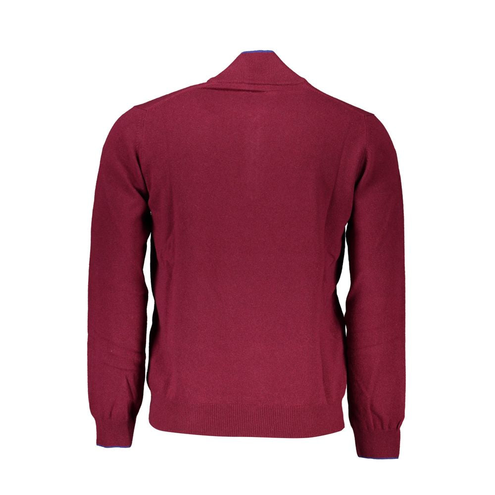 Harmont &amp; Blaine Elegant half-zip sweater with embroidery details