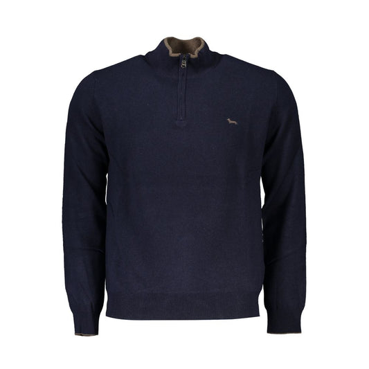 Harmont &amp; Blaine Elegant half-zip sweater with contrast detail