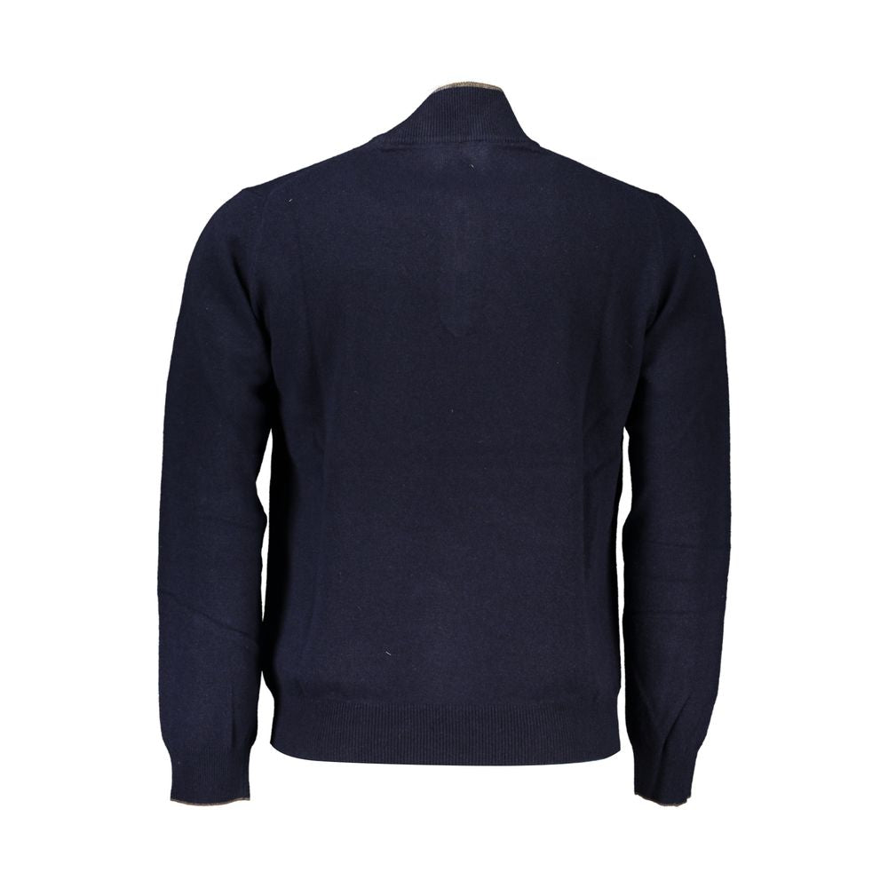 Harmont &amp; Blaine Elegant half-zip sweater with contrast detail