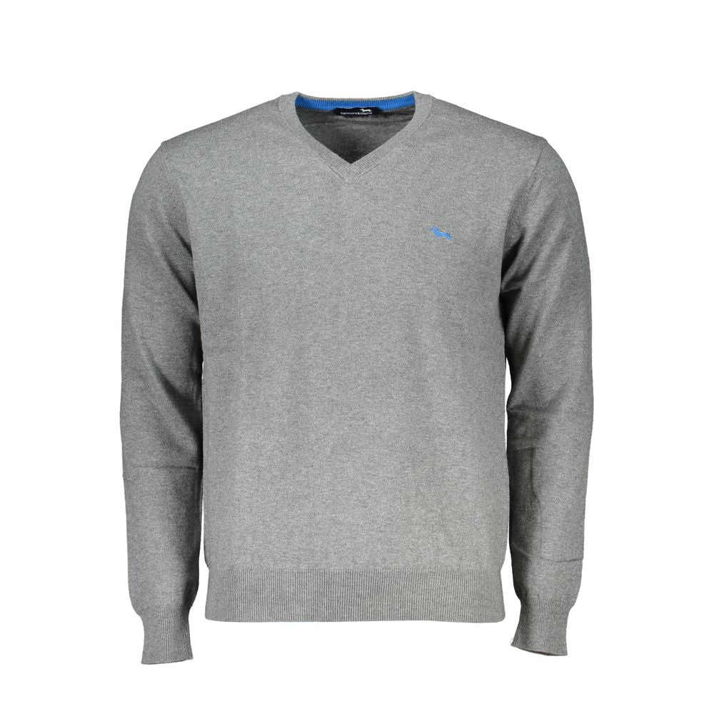 Harmont &amp; Blaine sophisticated V-neck sweater in cotton blend