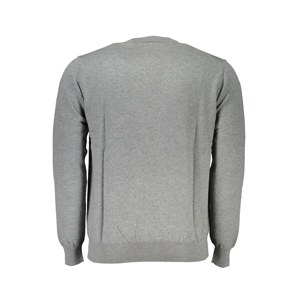 Harmont &amp; Blaine Chic grey cotton blend crew neck sweater