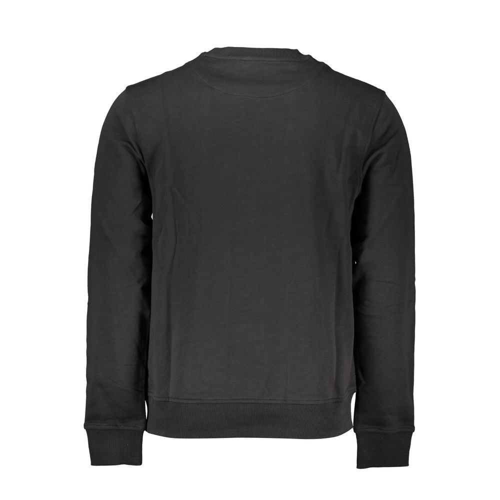 Harmont &amp; Blaine Long Sleeve Crew Neck Sweatshirt in Black