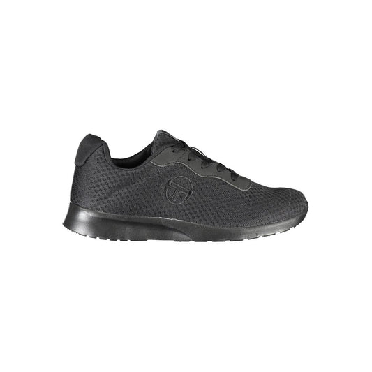 Sergio Tacchini Simple black sneakers with embroidered detail