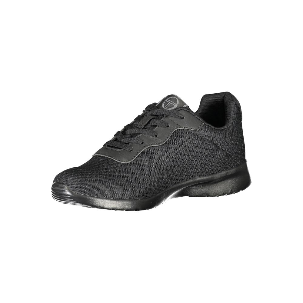 Sergio Tacchini Simple black sneakers with embroidered detail