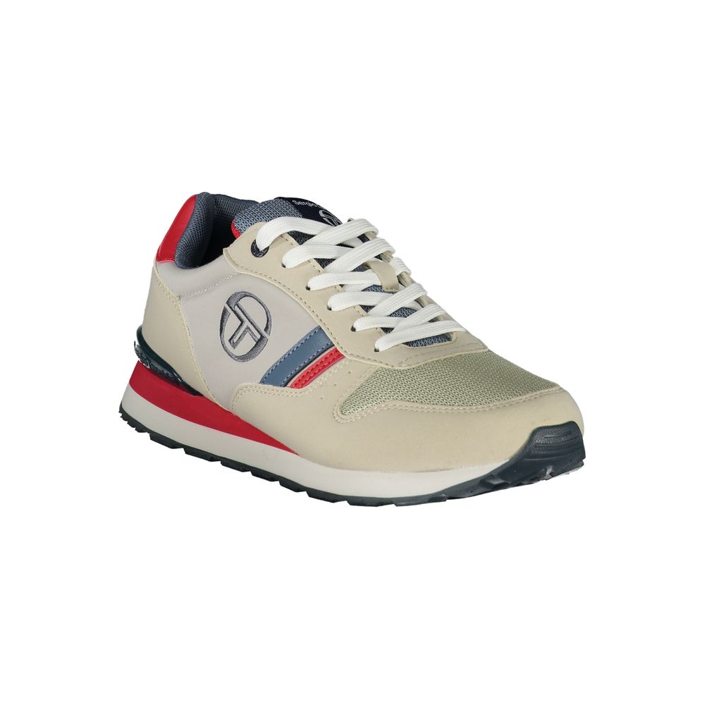 Sergio Tacchini Grey Embroidered Lace-Up Sneakers