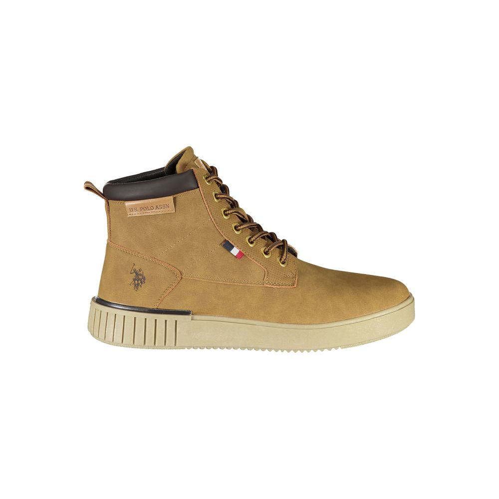 U.S. POLO ASSN. Elegant lace-up boots with logo detail