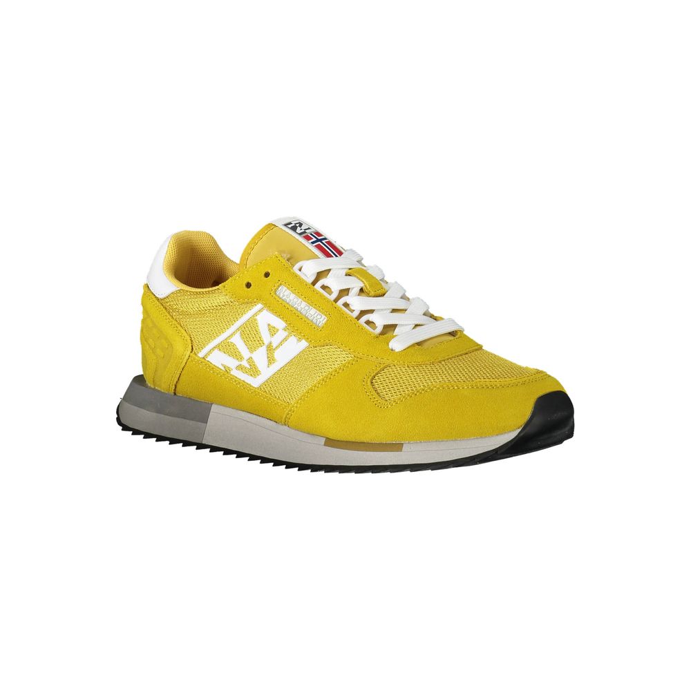 Napapijri Bright Yellow Contrast Lace-Up Shoes