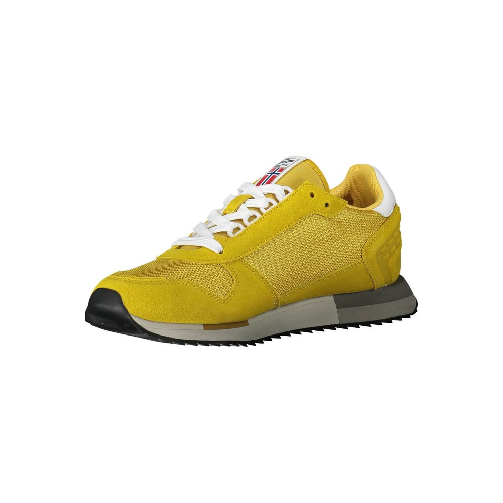 Napapijri Bright Yellow Contrast Lace-Up Shoes