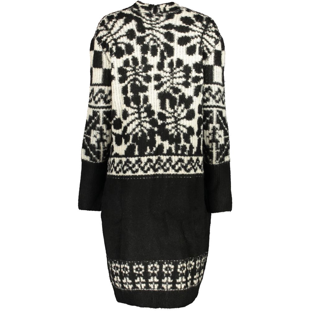 Desigual Chic long-sleeved coat with contrasting details