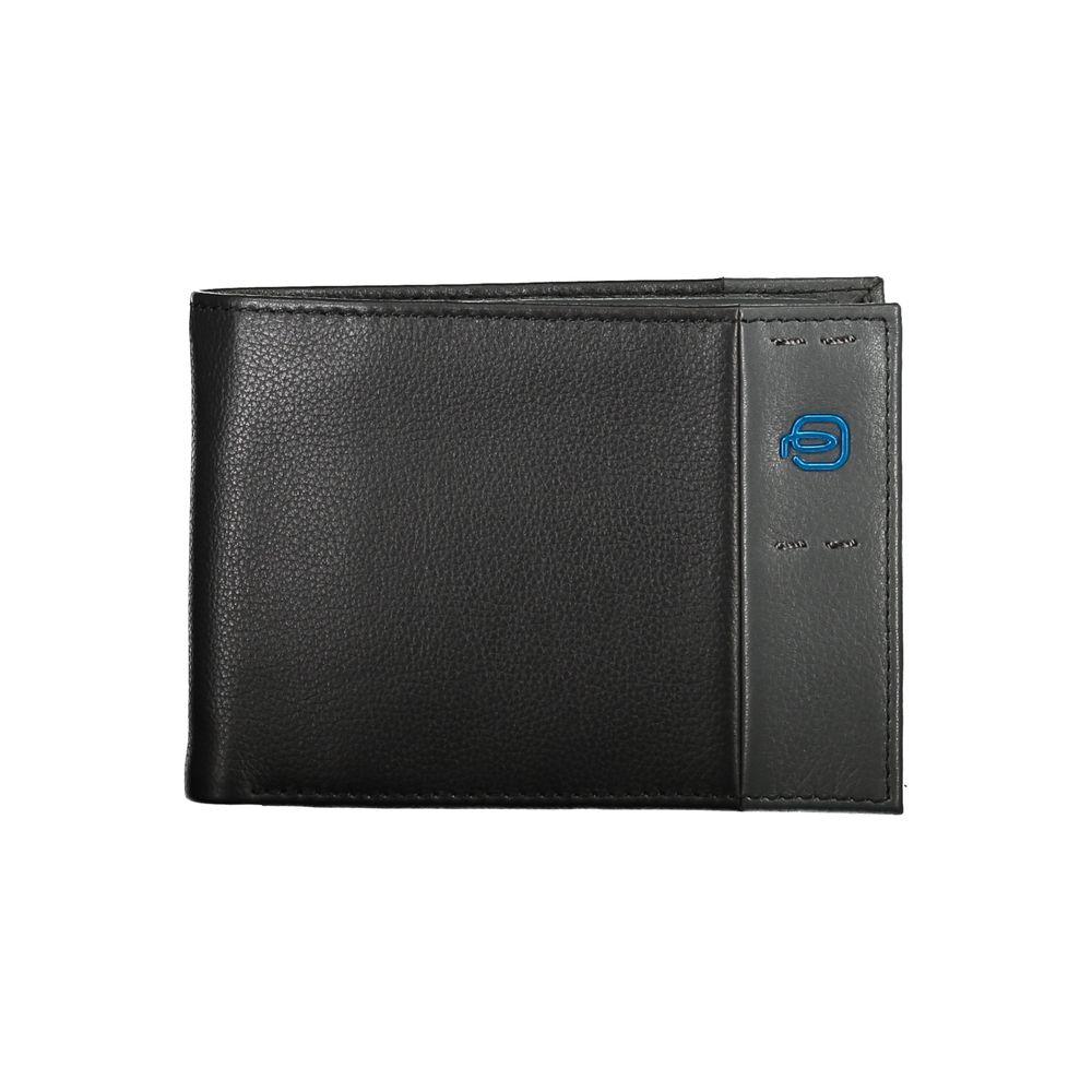 Piquadro Elegant leather wallet with two compartments and coin pocket