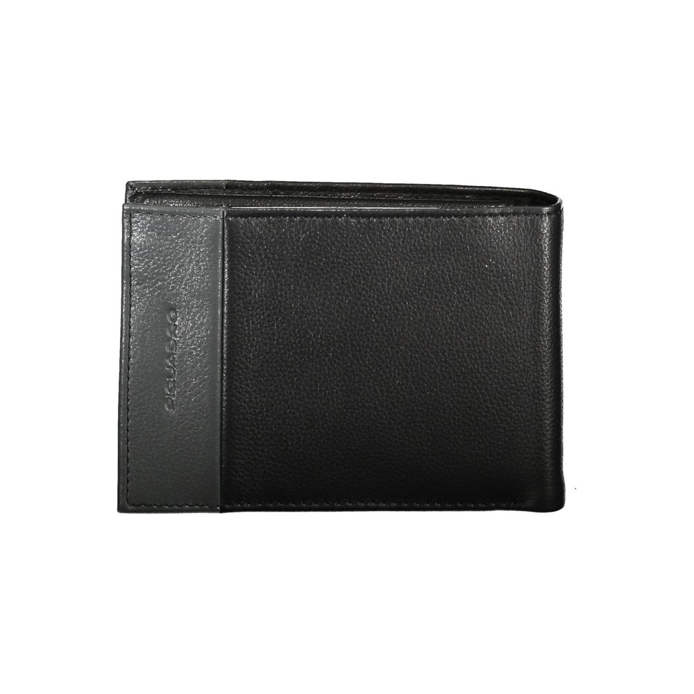 Piquadro Elegant leather wallet with two compartments and coin pocket