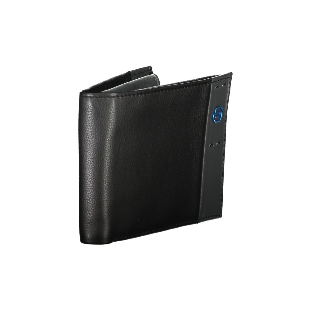 Piquadro Elegant leather wallet with two compartments and coin pocket