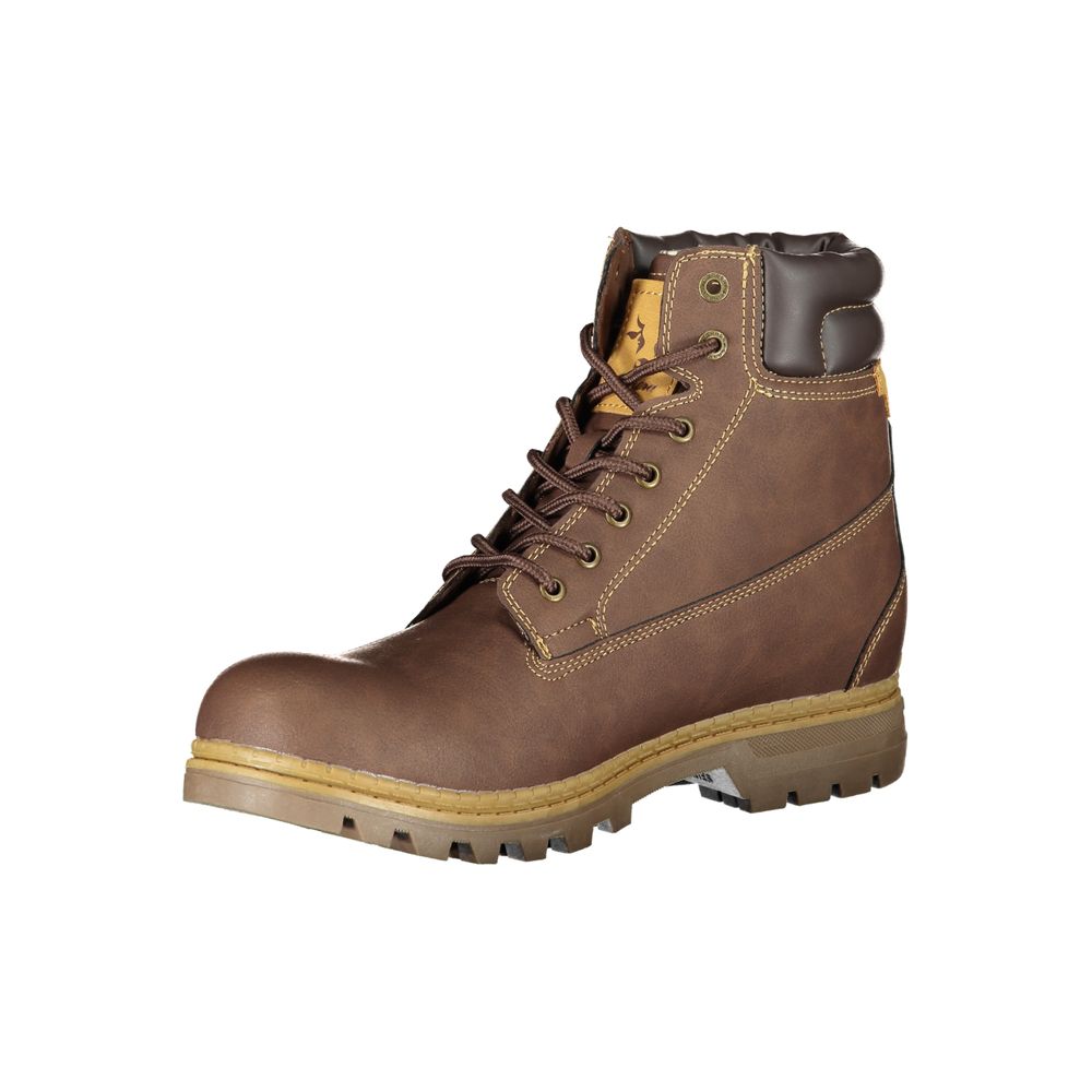 Carrera Elegant brown lace-up boots with contrasting detail