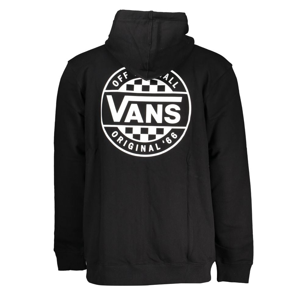 Vans Plain black zip-up hoodie with logo print